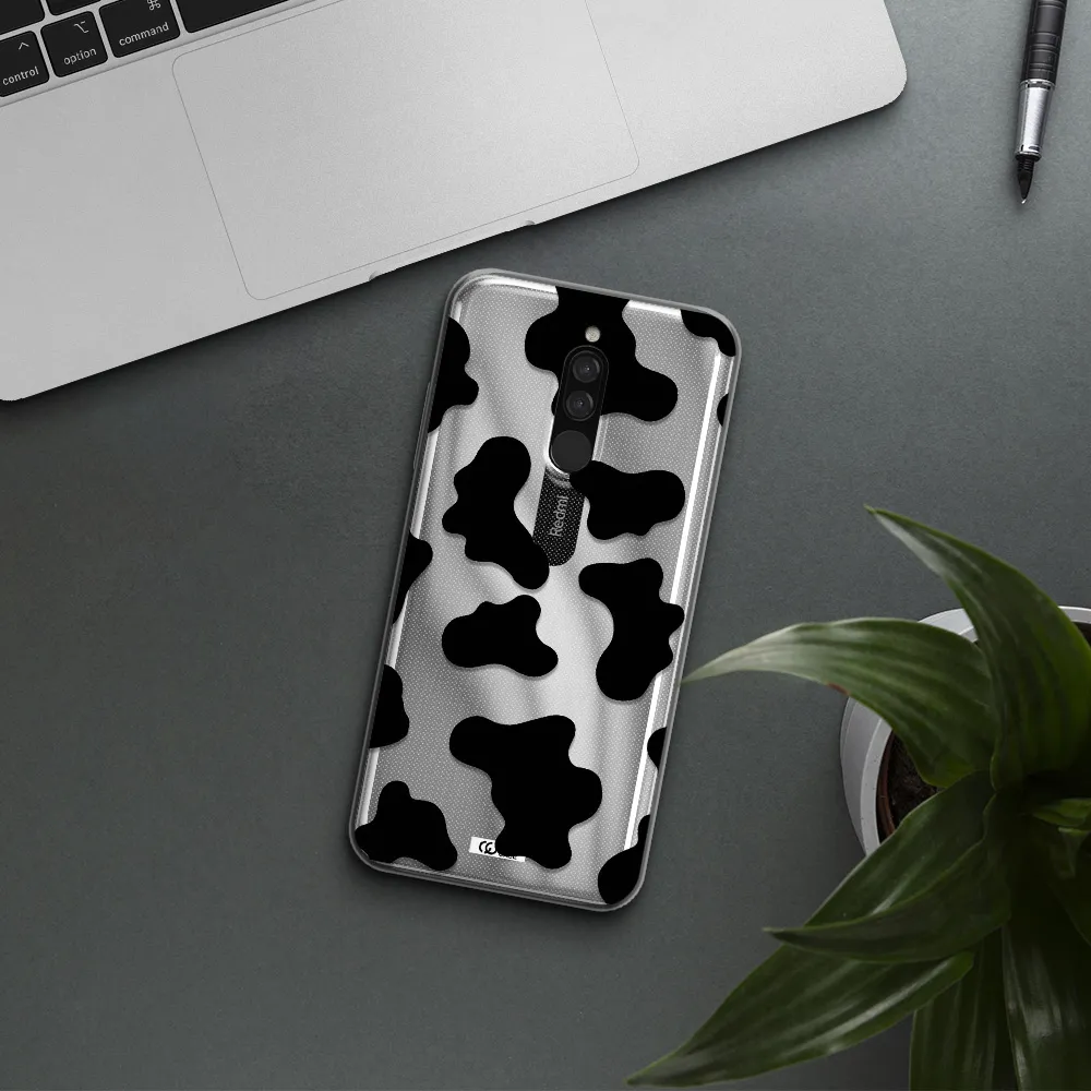 Cow Print Xiaomi Redmi 8 Clear Tpu Case