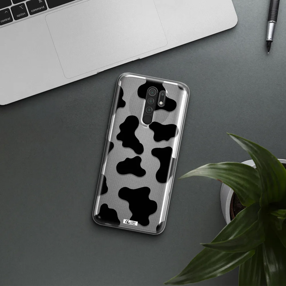 Cow Print Xiaomi Redmi 9 Clear TPU Case
