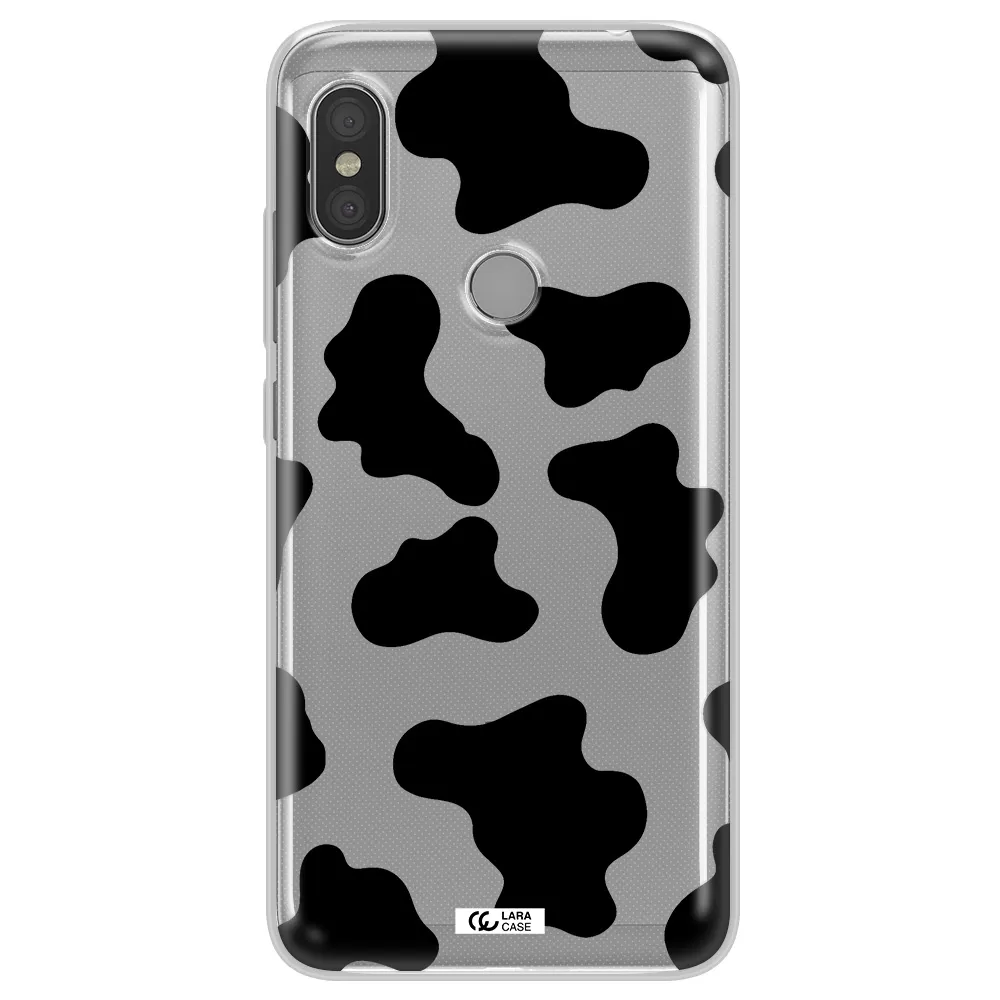 Cow Print Xiaomi Redmi Note 6 Pro Clear TPU Case