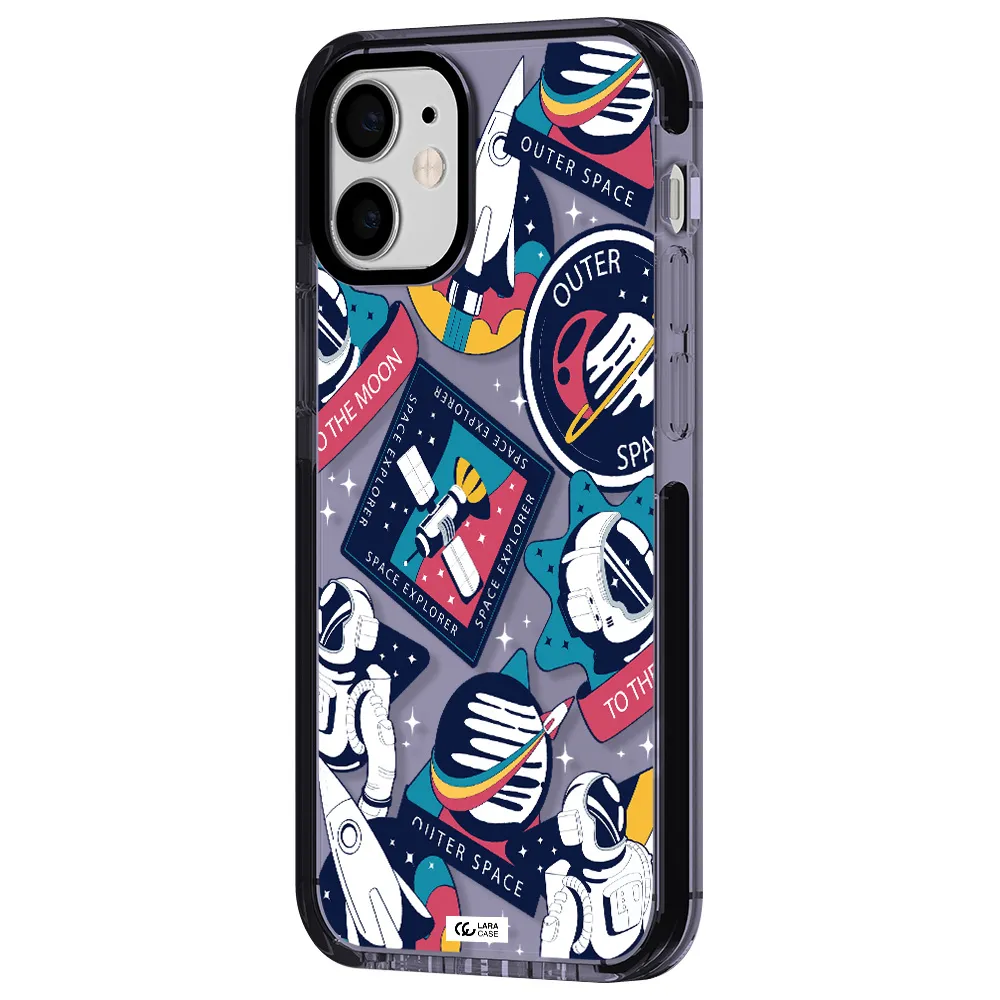 Astronaut Stickers Apple iPhone 12 mini impact Lilac Case