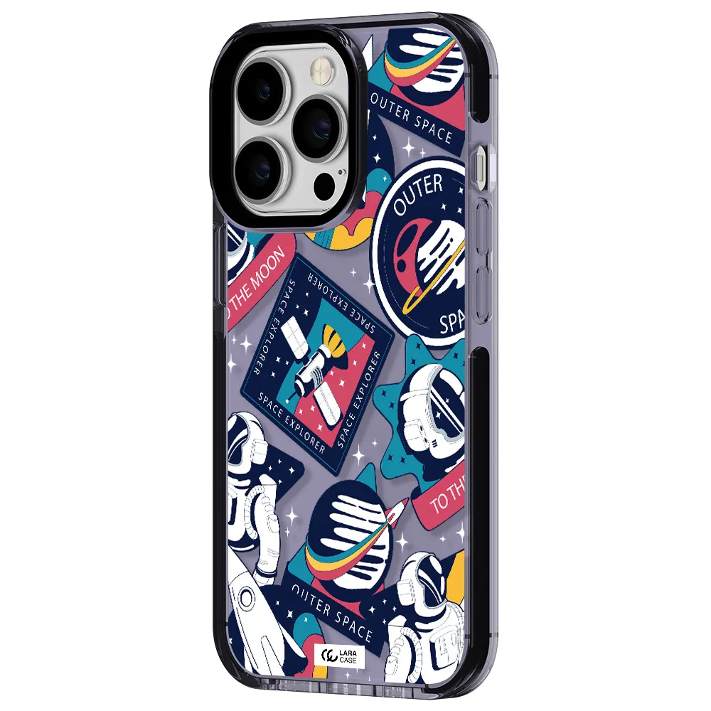 Astronaut Stickers Apple iPhone 13 Pro impact Lilac Case