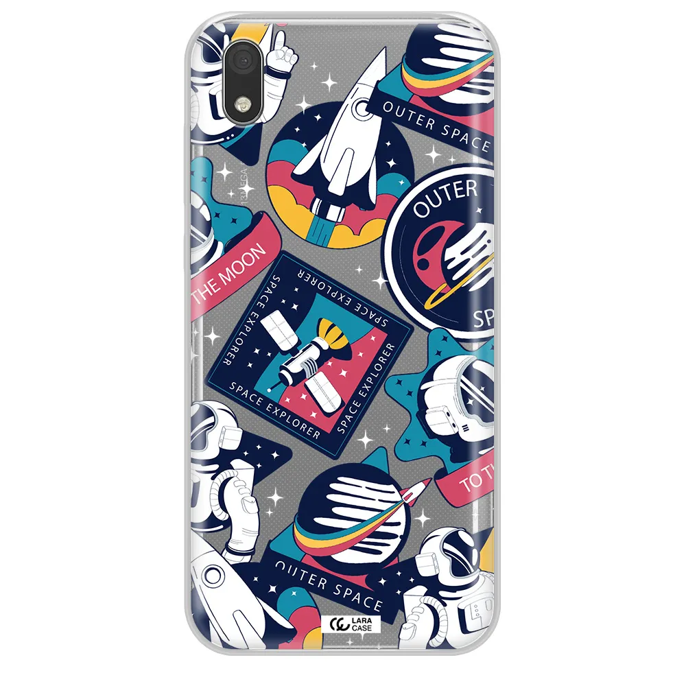 Astronaut Stickers Huawei Honor 8S Clear TPU Case