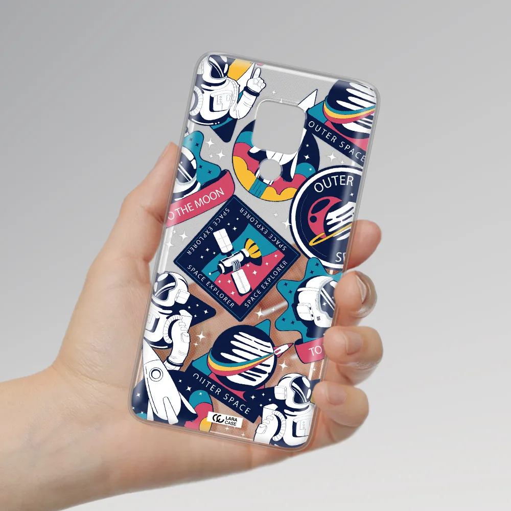 Astronaut Stickers Huawei Mate 20X Clear TPU Case