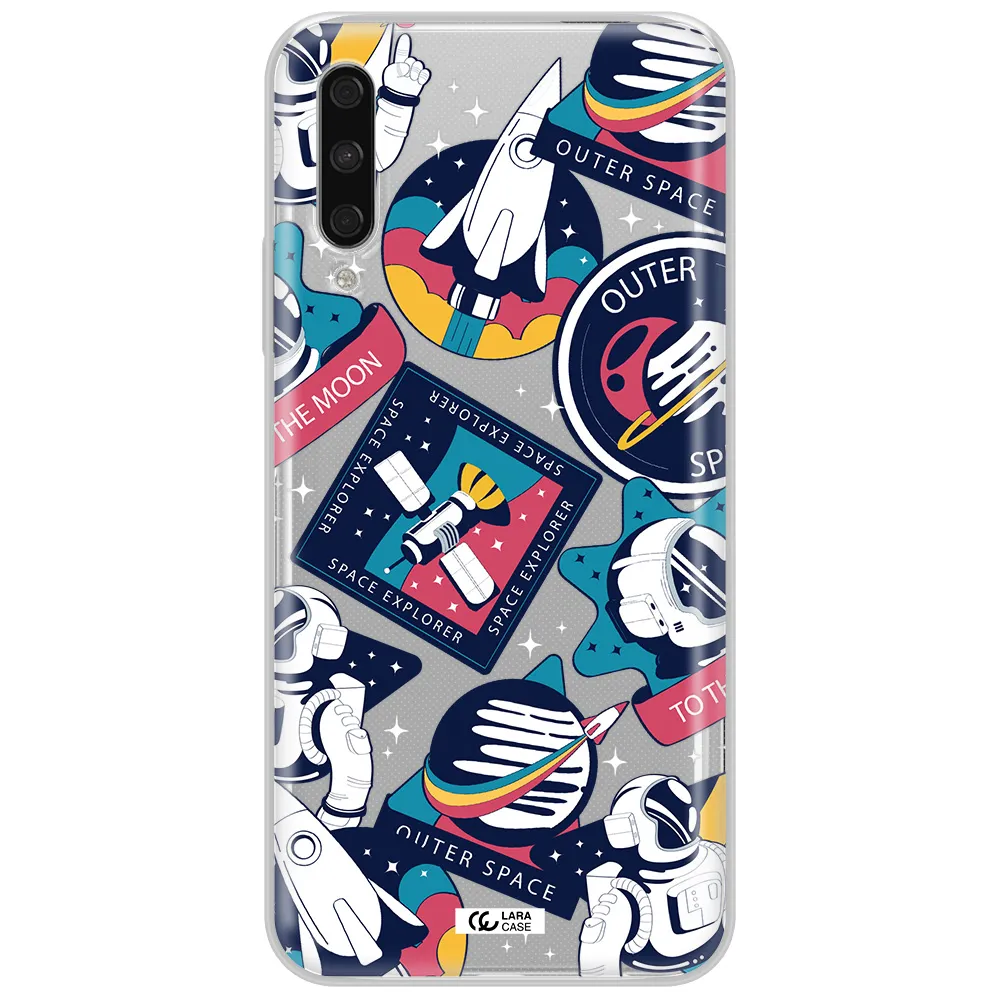 Astronaut Stickers Huawei Y9S Clear Tpu Case