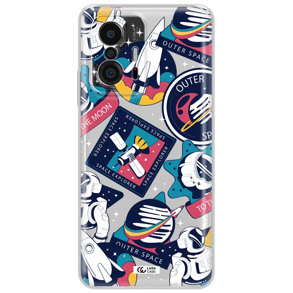 Astronaut Stickers Xiaomi 11T Clear Tpu Case