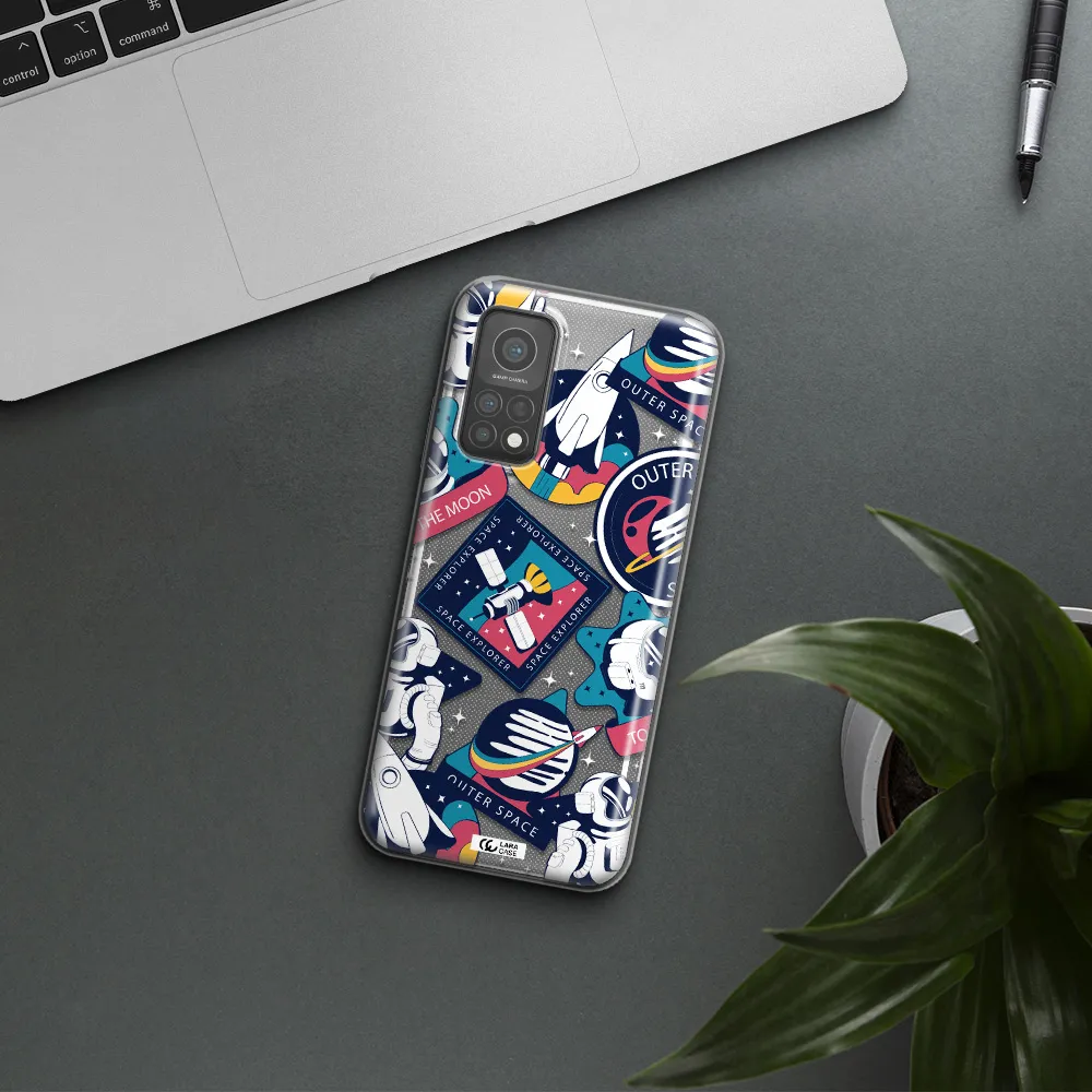 Astronaut Stickers Xiaomi Mi 10 T Pro Clear TPU Case