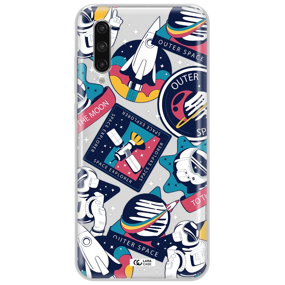 Astronaut Stickers Xiaomi Mi 9 Lite Clear Tpu Case