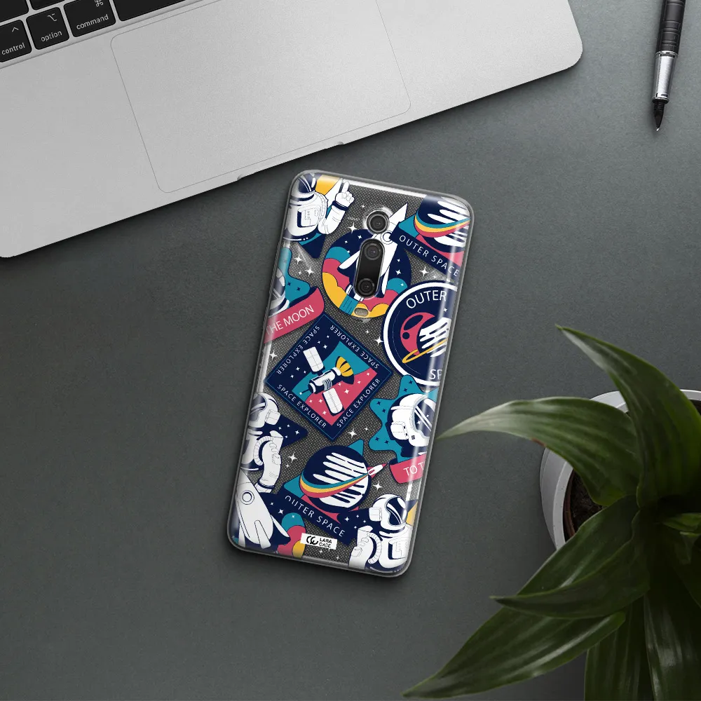 Astronaut Stickers Xiaomi Mi 9T Clear TPU Case