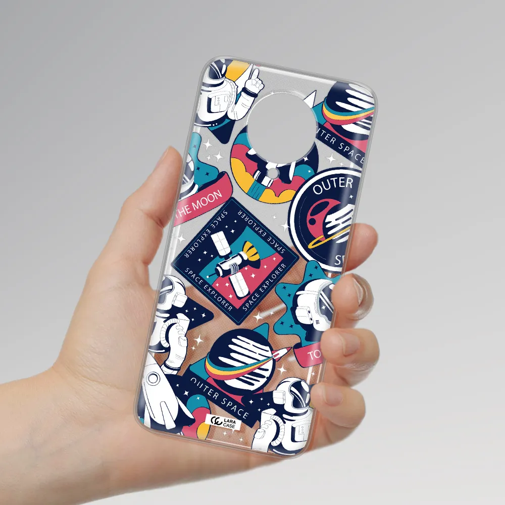 Astronaut Stickers Xiaomi Poco F2 Pro Clear TPU Case