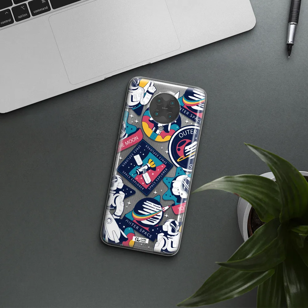 Astronaut Stickers Xiaomi Poco F2 Pro Clear TPU Case