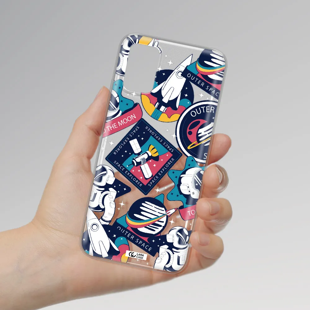 Astronaut Stickers Xiaomi Poco M3 Clear TPU Case