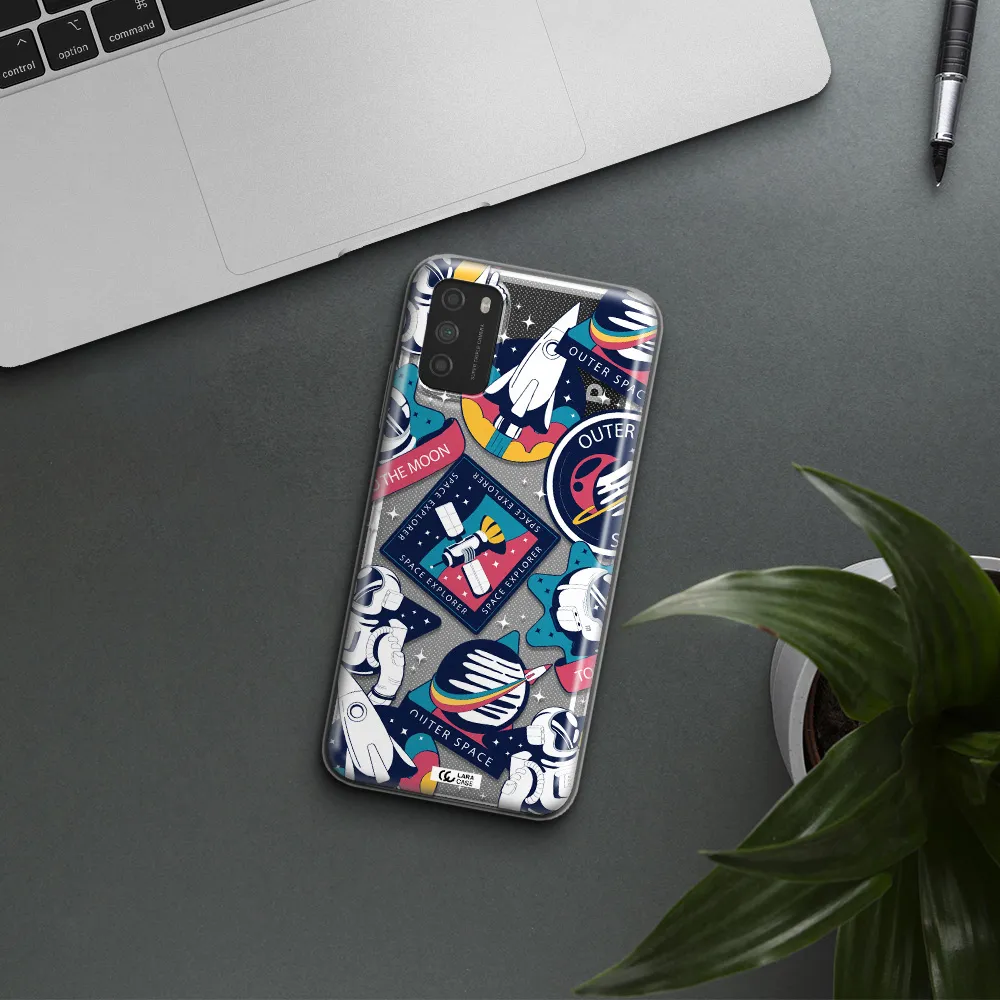 Astronaut Stickers Xiaomi Poco M3 Clear TPU Case