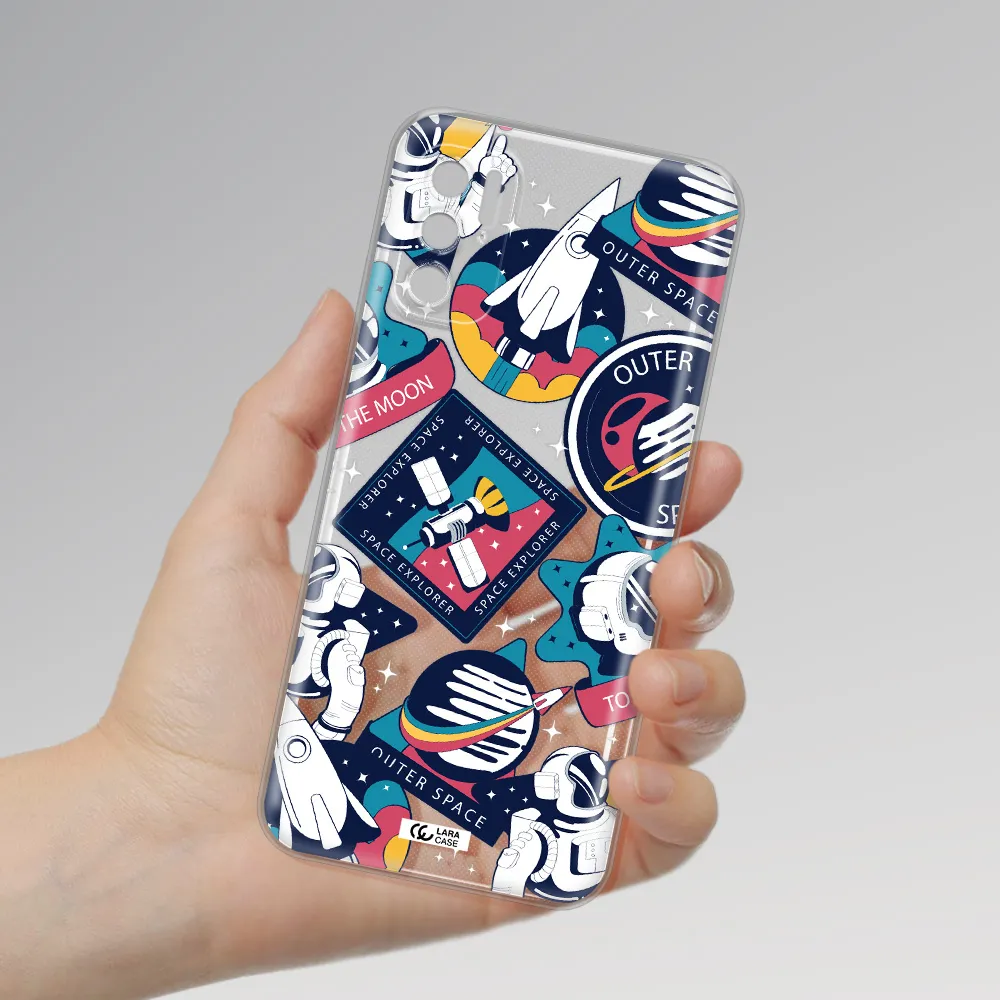 Astronaut Stickers Xiaomi Poco M3 Pro Clear Tpu Case