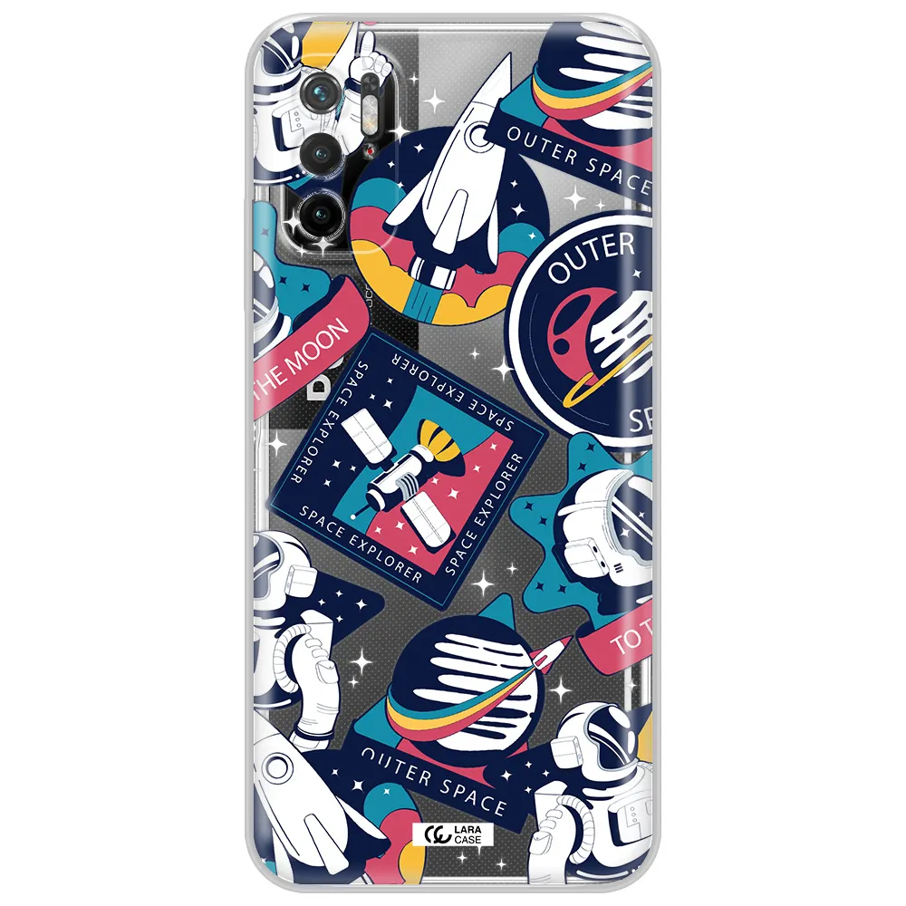 Astronaut Stickers Xiaomi Poco M4 Pro 5G Clear Tpu Case