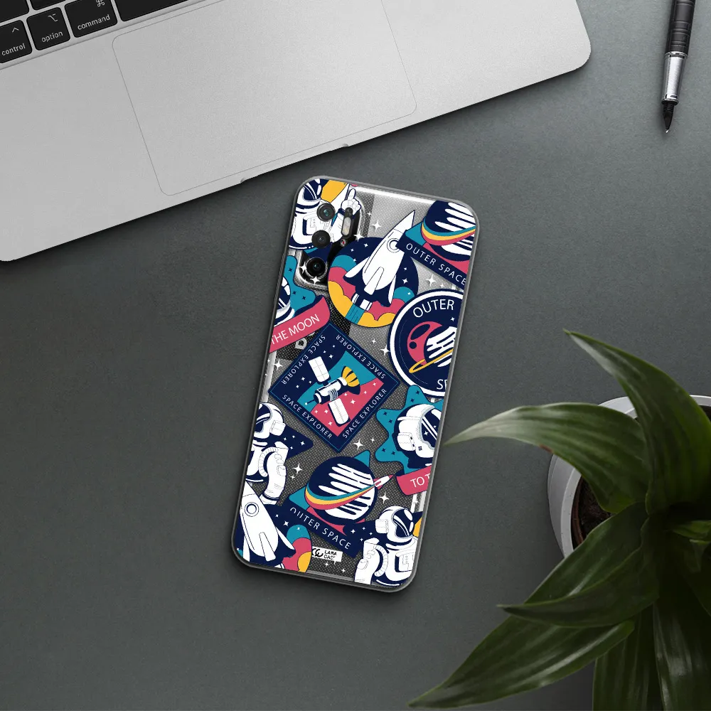 Astronaut Stickers Xiaomi Poco M4 Pro 5G Clear Tpu Case