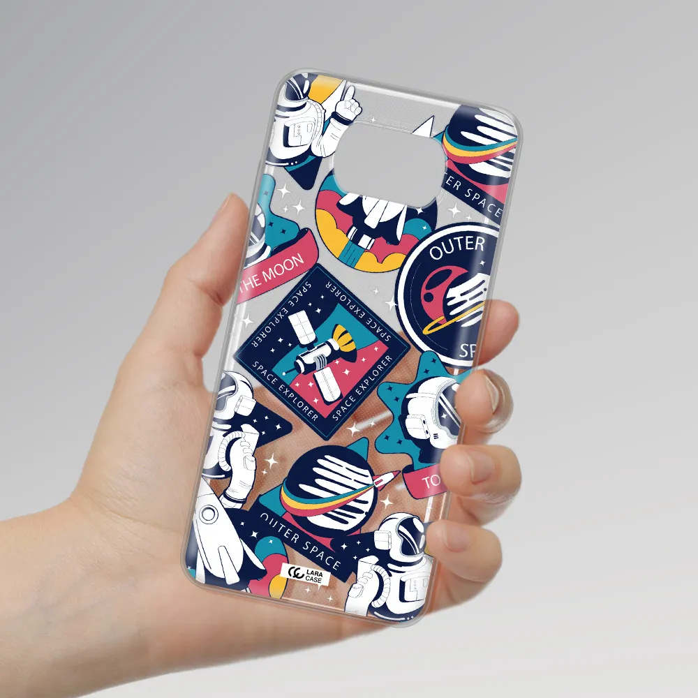 Astronaut Stickers Xiaomi Poco X3 Clear TPU Case