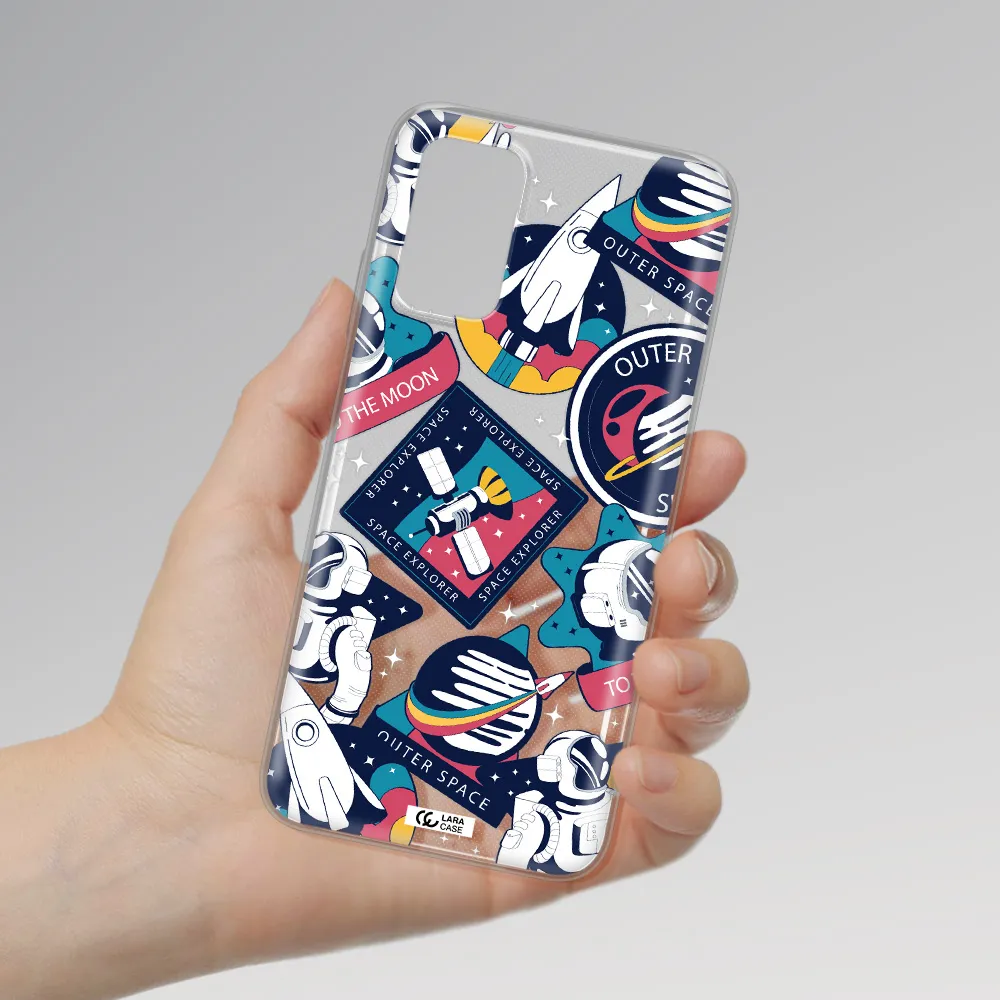 Astronaut Stickers Xiaomi Redmi 9T Clear TPU Case