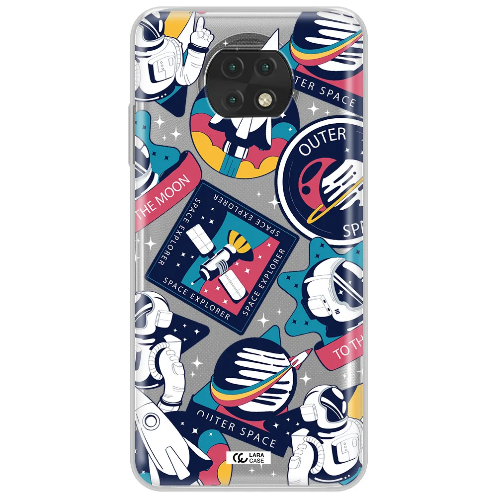 Astronaut Stickers Xiaomi Redmi Note 9T Clear Tpu Case