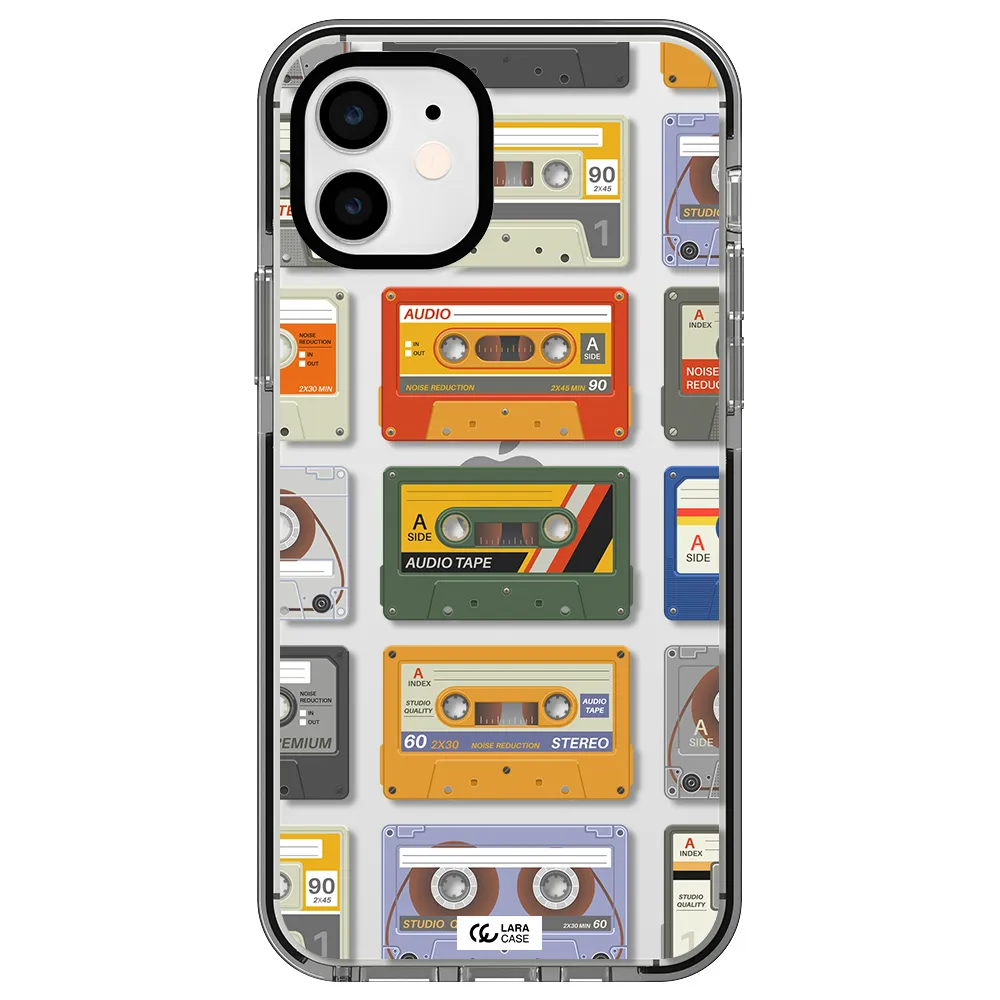 All My Cassettes Apple iPhone 11 impact black border Case