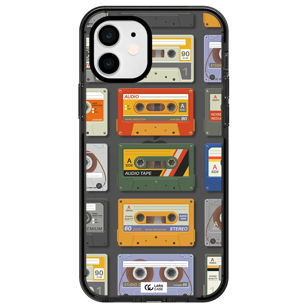 All My Cassettes Apple iPhone 11 impact Smoke Black Case