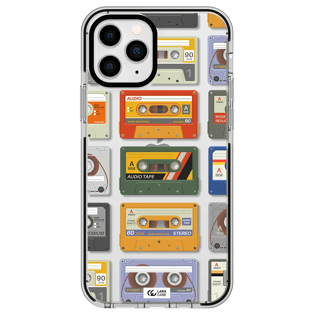 All My Cassettes Apple iPhone 11 pro impact black border Case