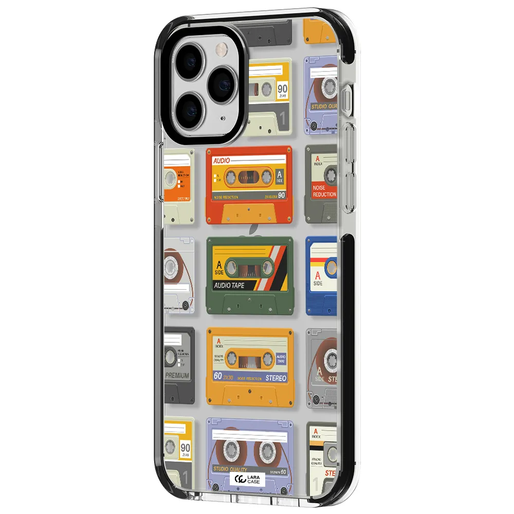 All My Cassettes Apple iPhone 11 pro impact black border Case