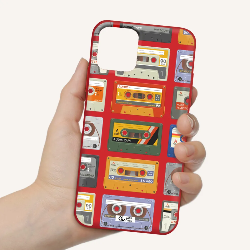 All My Cassettes Apple iPhone 11 pro max Silicone Imperial Red Case