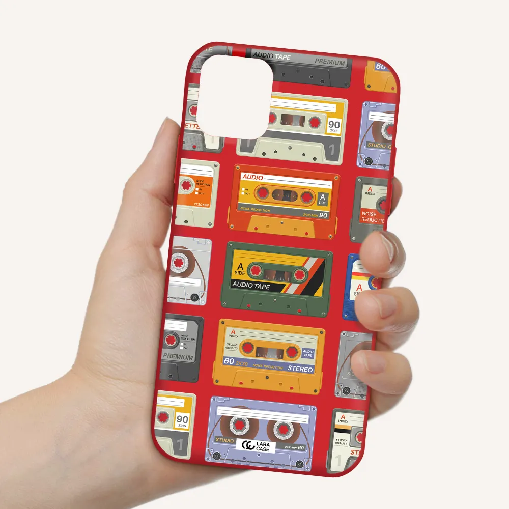 All My Cassettes Apple iPhone 11 Silicone Imperial Red Case