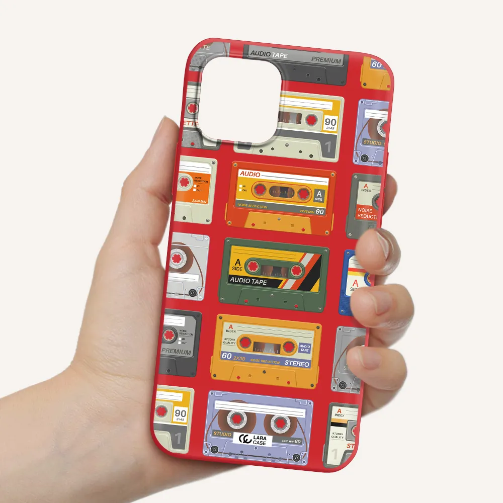 All My Cassettes Apple iPhone 12 mini Silicone Imperial Red Case