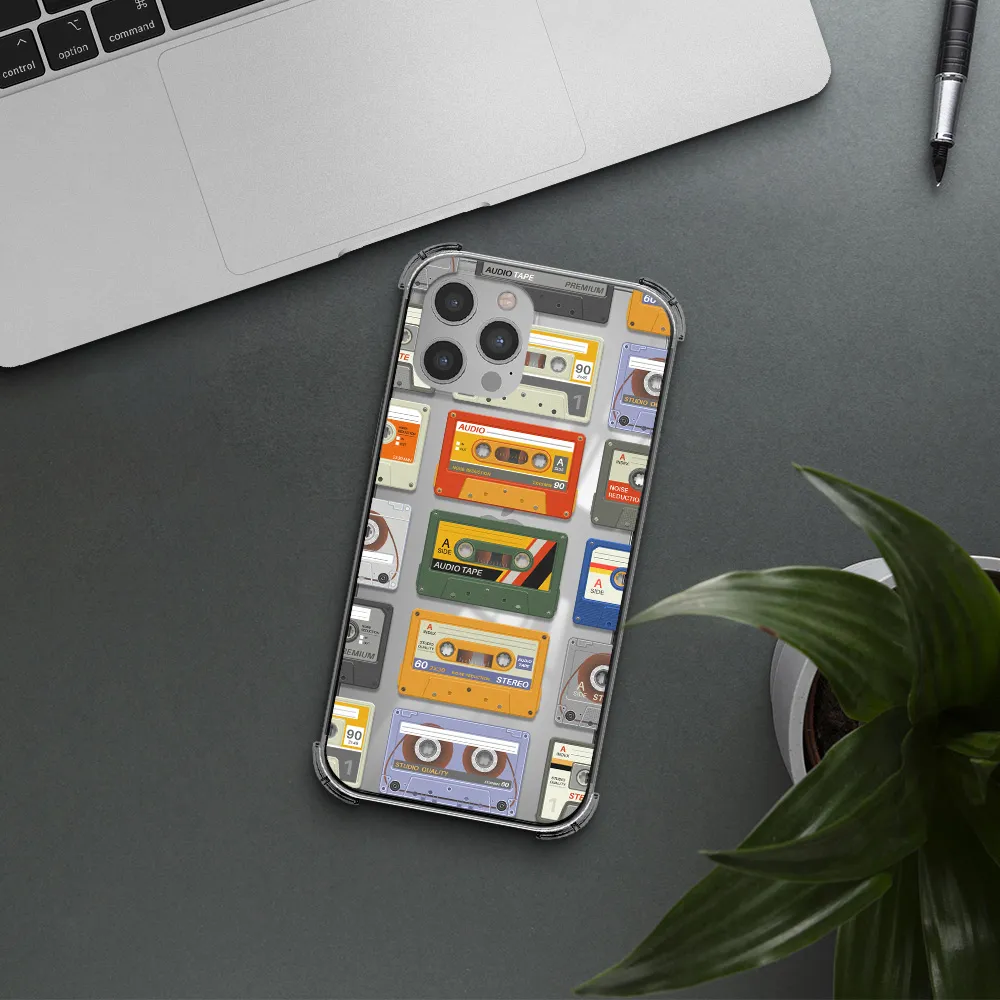 All My Cassettes Apple iPhone 12 pro max Clear PC Case