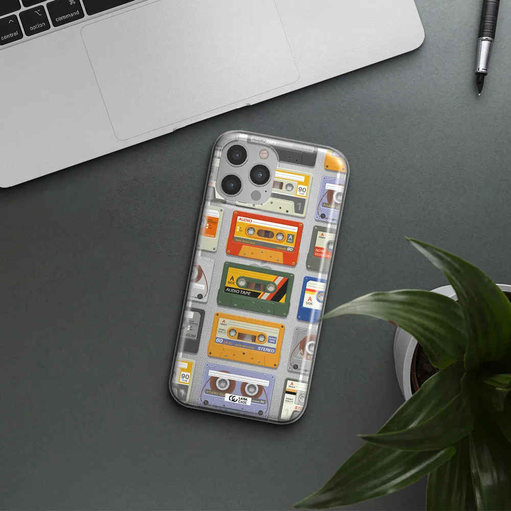 All My Cassettes Apple iPhone 12 pro max Clear TPU Case