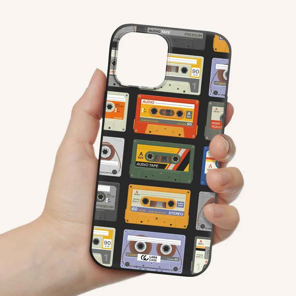 All My Cassettes Apple iPhone 12 pro max Silicone black Case