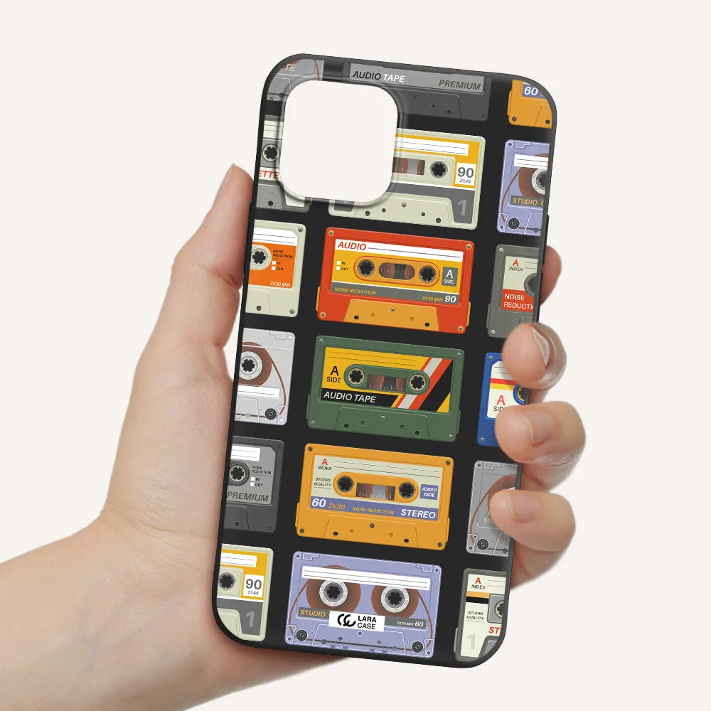 All My Cassettes Apple iPhone 12 Silicone black Case