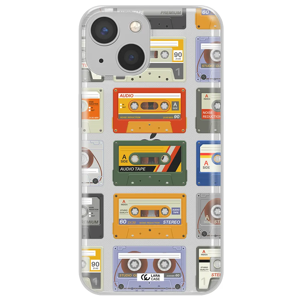 All My Cassettes Apple iPhone 13 Clear TPU Case
