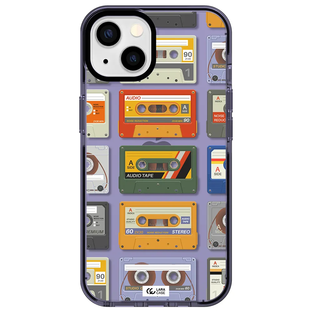 All My Cassettes Apple iPhone 13 impact Lilac Case