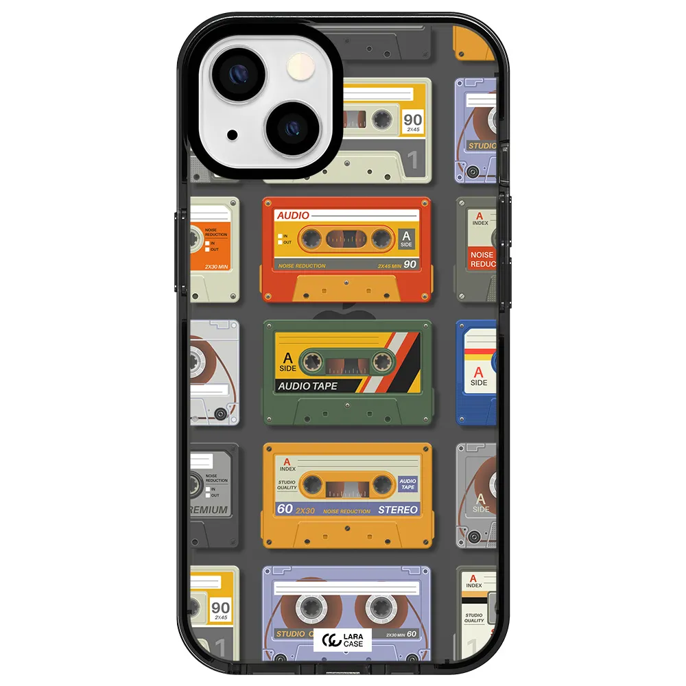 All My Cassettes Apple iPhone 13 impact Smoke Black Case