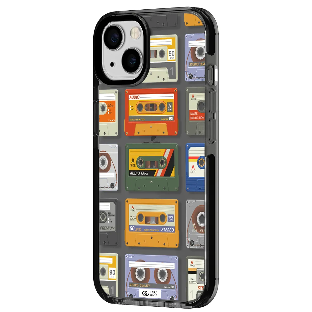 All My Cassettes Apple iPhone 13 impact Smoke Black Case
