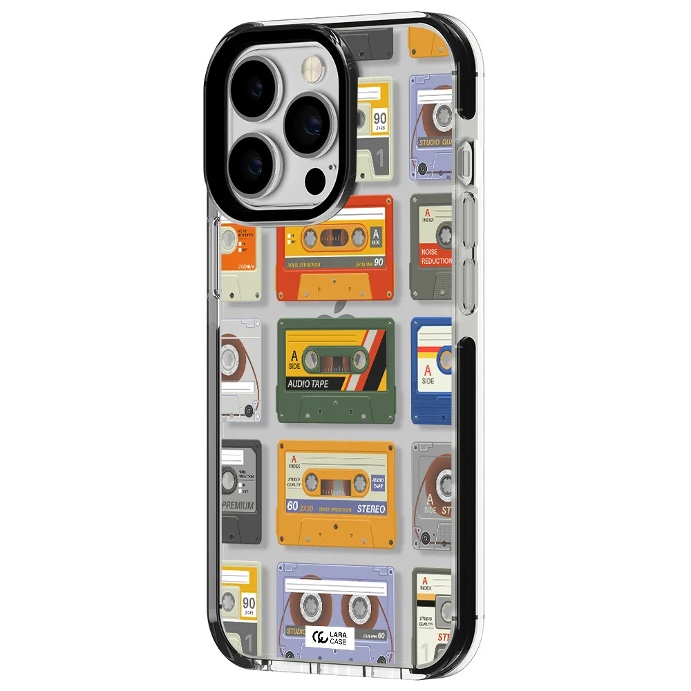 All My Cassettes Apple iPhone 13 Pro impact black border Case
