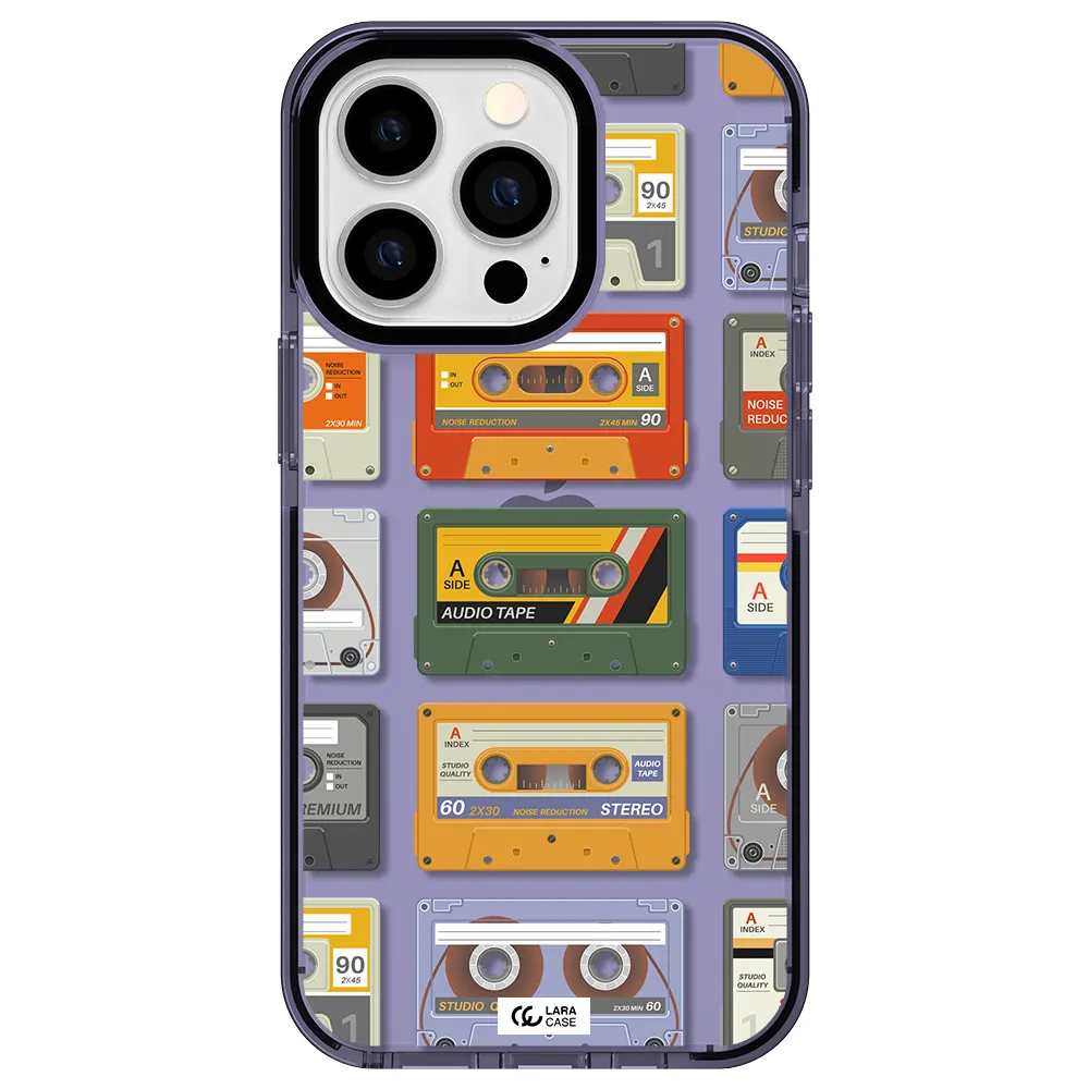 All My Cassettes Apple iPhone 13 Pro impact Lilac Case