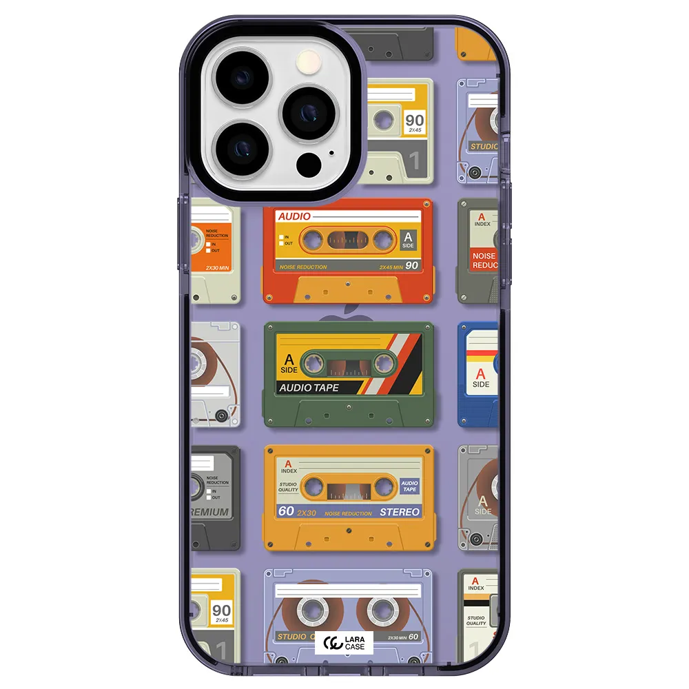 All My Cassettes Apple iPhone 13 Pro Max impact Lilac Case