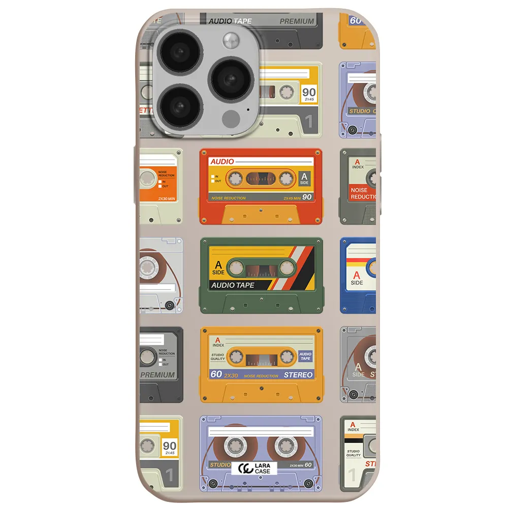 All My Cassettes Apple iPhone 13 Pro Max Silicone Stone Case