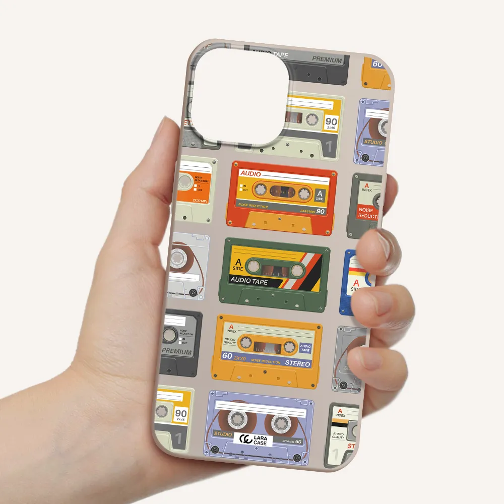 All My Cassettes Apple iPhone 13 Silicone Stone Case