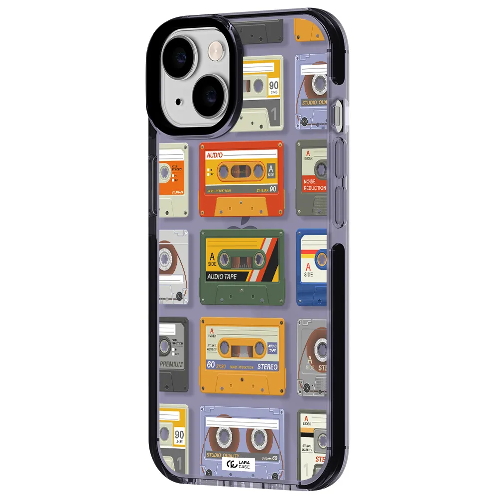 All My Cassettes Apple iPhone 14 impact Lilac Case