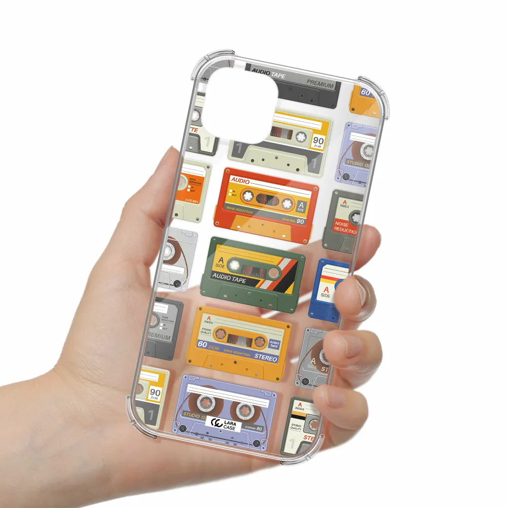 All My Cassettes Apple iPhone 14 plus Clear PC Case