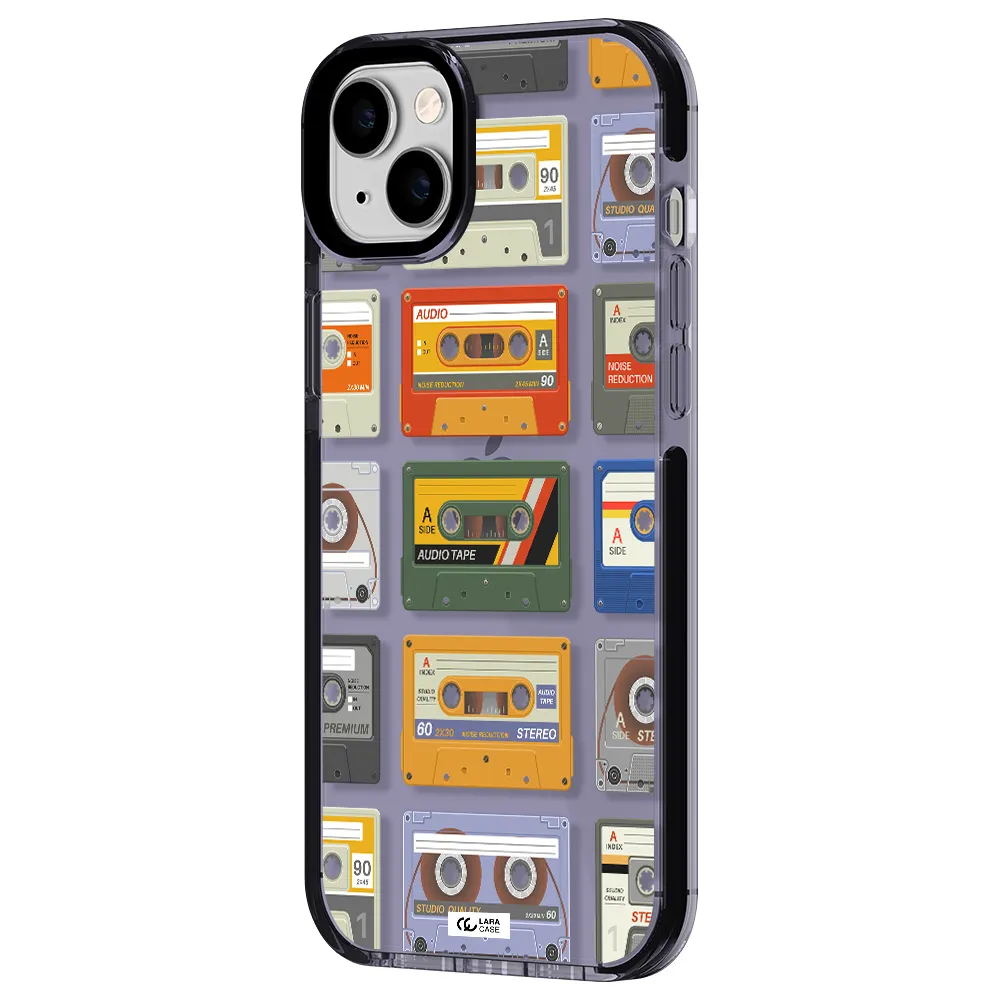 All My Cassettes Apple iPhone 14 plus impact Lilac Case