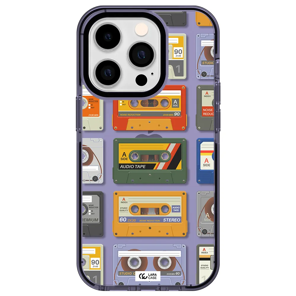 All My Cassettes Apple iPhone 14 pro impact Lilac Case