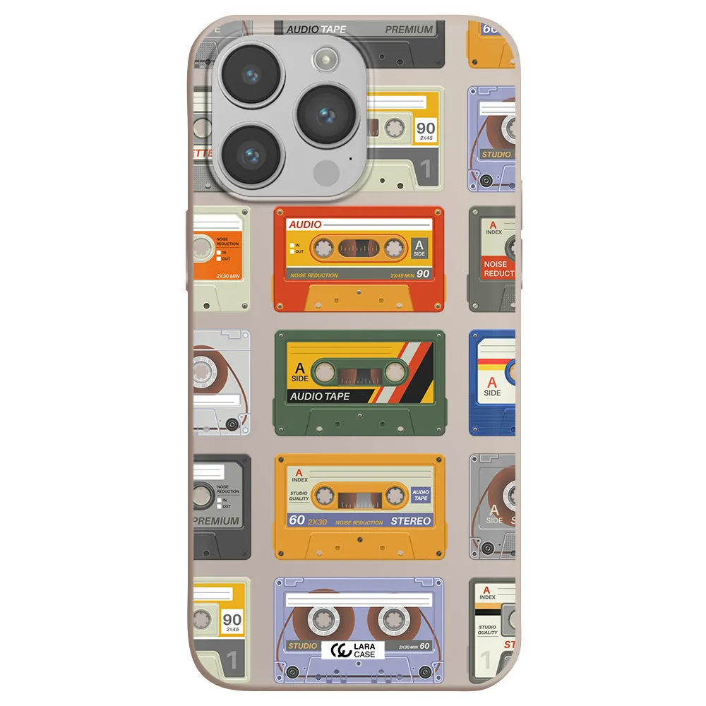 All My Cassettes Apple iPhone 14 pro max Silicone Stone Case