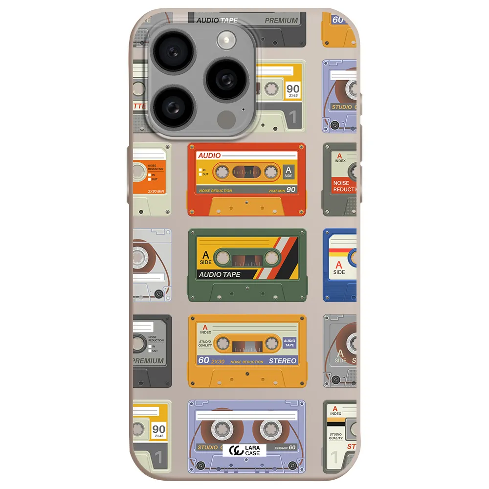 All My Cassettes Apple Iphone 15 Pro max Silicone Stone Case
