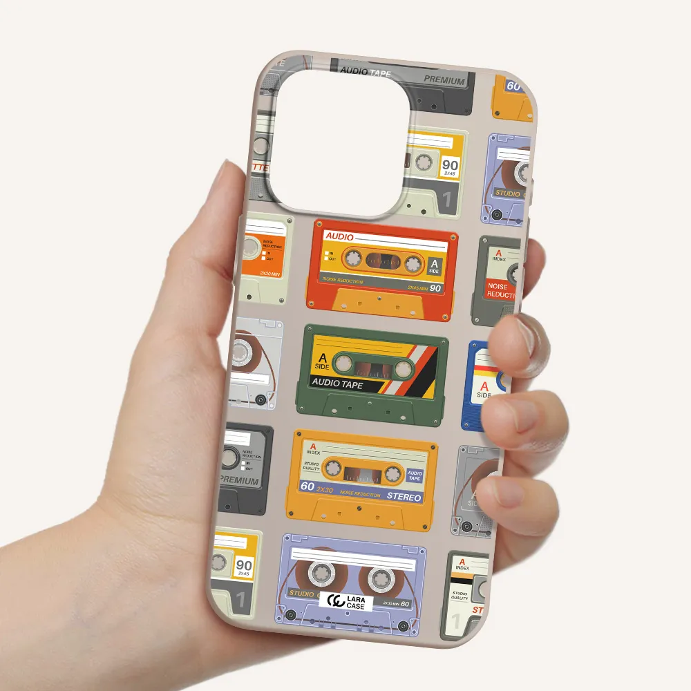All My Cassettes Apple Iphone 15 Pro max Silicone Stone Case