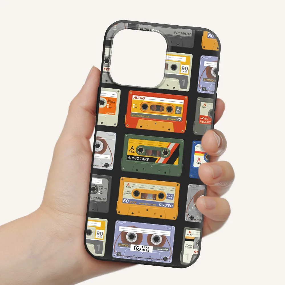 All My Cassettes Apple Iphone 16 Pro Max Silicone Black Case